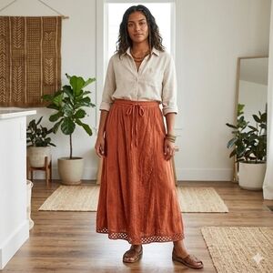 Vintage Papa Rayon Boho Skirt - S/M